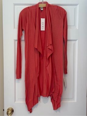 NWT Diane Von Furstenberg DVF Silk Cashmere Blend Cheva Cardigan - Soft Mango
